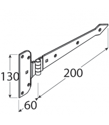 ZAB 200 Zawias 200x2,5