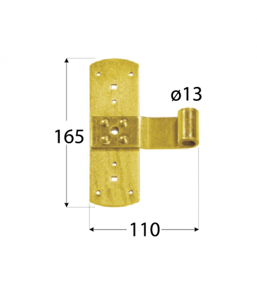 ZR 165/13 Zawias 165x110x3,0