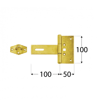 ZZBR 150 Zawias 100x50x100x2,5