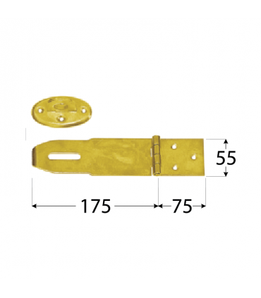 ZZK 75 Zawias 175x75x55x2,0