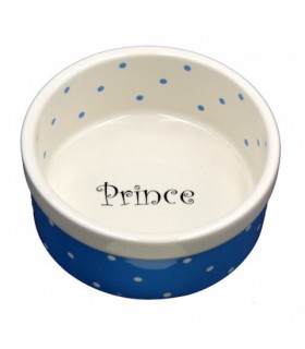 Miska cer. Princess 13x5,5cm d/psa nieb kropki
