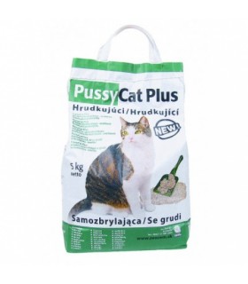 Żwirek Pussy Cat Plus bent.+zeolit 5kg piasek