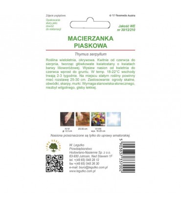 L - MACIERZANKA PIASKOWA 0,1g /1/