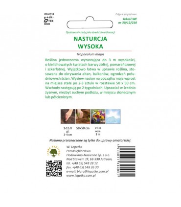 L - NASTURCJA WYSOKA MIX 6g /1/