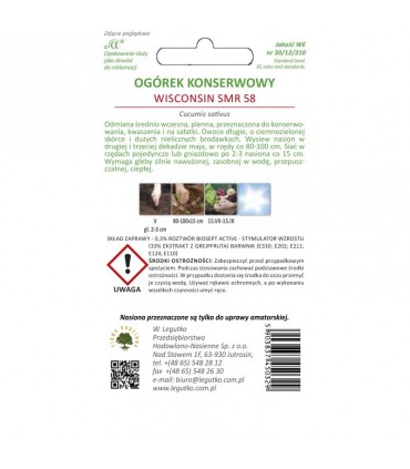 LWZ OGÓREK WISCONSIN SMR 58 5g zapr. /2/
