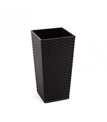 DONICZKA FINEZJA 350x350 RATTAN RECYCLED - CZARNY