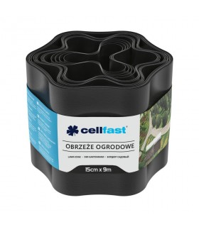 OBRZEŻE OGRODOWE CZARNE 15cm x 9m