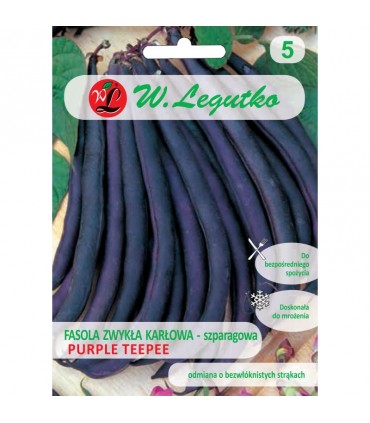 LW - FASOLA KARŁOWA PURPLE TEEPEE 40G /3/