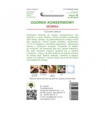 LW - OGÓREK POD OSŁONY/GRUNT MONIKA 1g /3/
