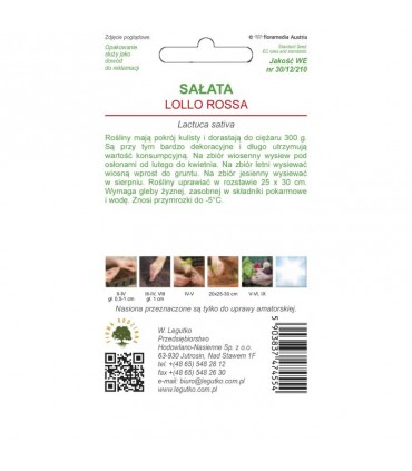 LW - SAŁATA LIŚCIOWA LOLLO ROSSA 1g /1/