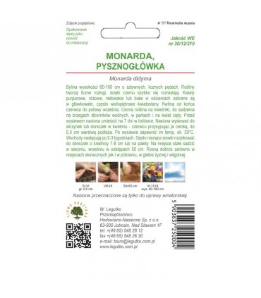 L - MONARDA PYSZNOGŁÓWKA MIX 0,1g /2/