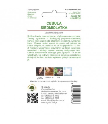 LW - CEBULA SIEDMIOLATKA CZERW. RED TOGA 2g /3/