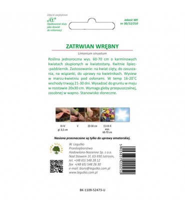L - ZATRWIAN WRĘBNY KARMIN-RÓŻOWY 0,3g /2/