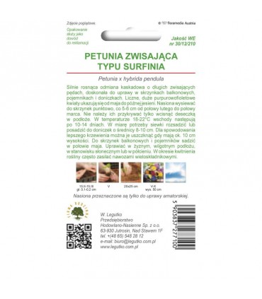 L - PETUNIA OGR. ZWIS. RUBINA F2 0,01g /4/