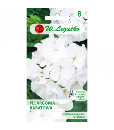 L - PELARGONIA RABAT. GAMA F1 BIAŁA 0,05g /5/