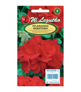 L - PELARGONIA RAB. GAMA F1 CZERWONA 0,05g /4/