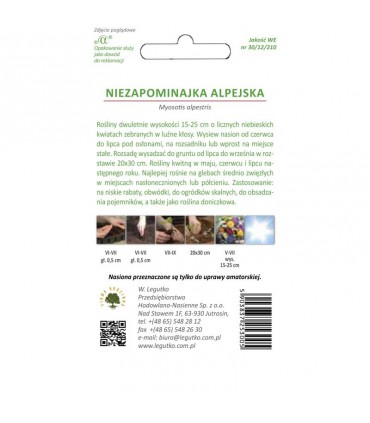 L - NIEZAPOMINAJKA ALP. NIEBIESKA 0,3g /1/