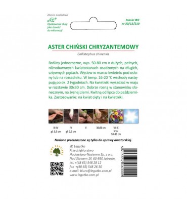 L - ASTER CHIŃSKI CHRYZANTEMOWY MIX1,25G /1/