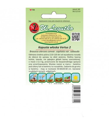 LW - KAPUSTA WŁOSKA VERTUS 2 2G /2/