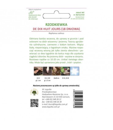 LW - RZODKIEWKA DE DIX-HUIT JOURS 5g+2,5g /1/
