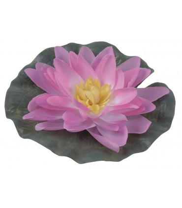 LILIA WODNA JEDWAB RÓŻOWA 15cm