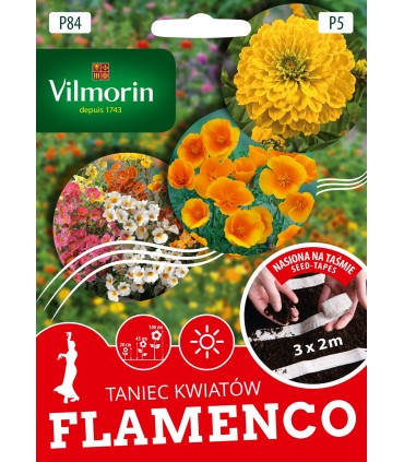 V - TAŚMA TANIEC KWIATÓW FLAMENCO 3x2m (P5)